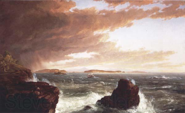 Frederic E.Church View Across Frenchman s Bay from Mt.Desert Island,After a Squall Norge oil painting art